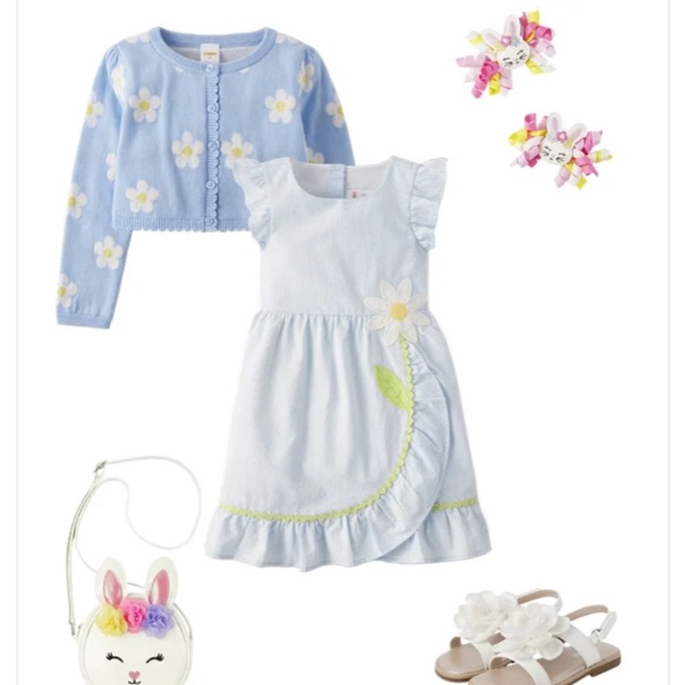 Girls Daisy Scalloped Cardigan - Gymboree ⭐️ Host Pick - Picture 4 of 8